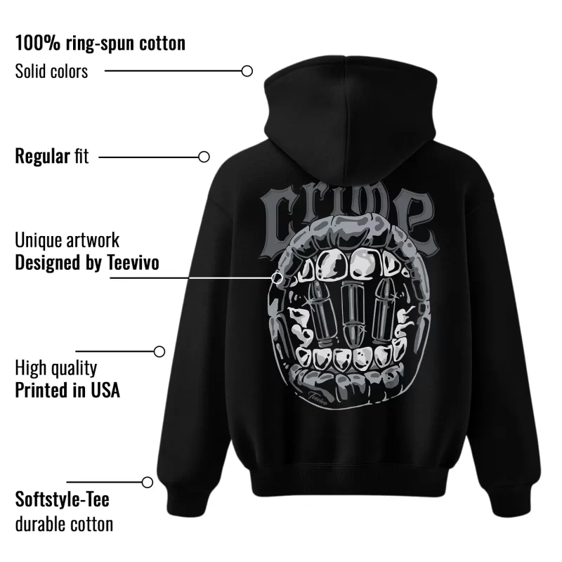 TeeVivo Jordan 9 Cool Grey Hoodie, Crime Hoodie, Cool Grey 9s Hoodie, Jordan 9 Outfit