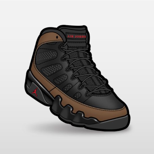 Match Air Jordan 9 Olive